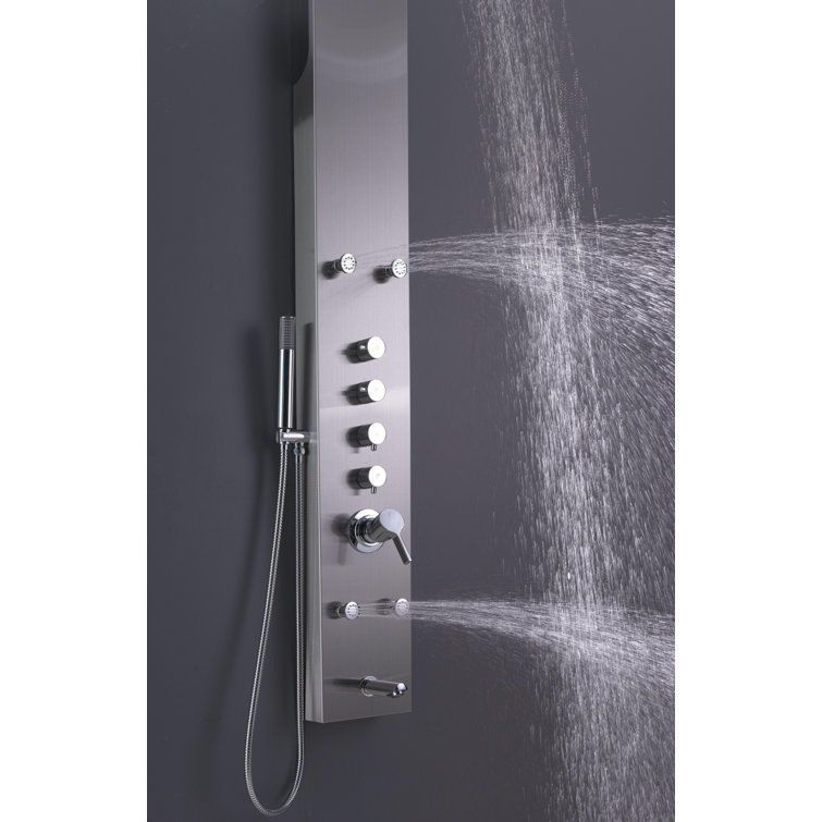 Plumbing N Parts 63'' Shower Panel with Adjustable Shower Head